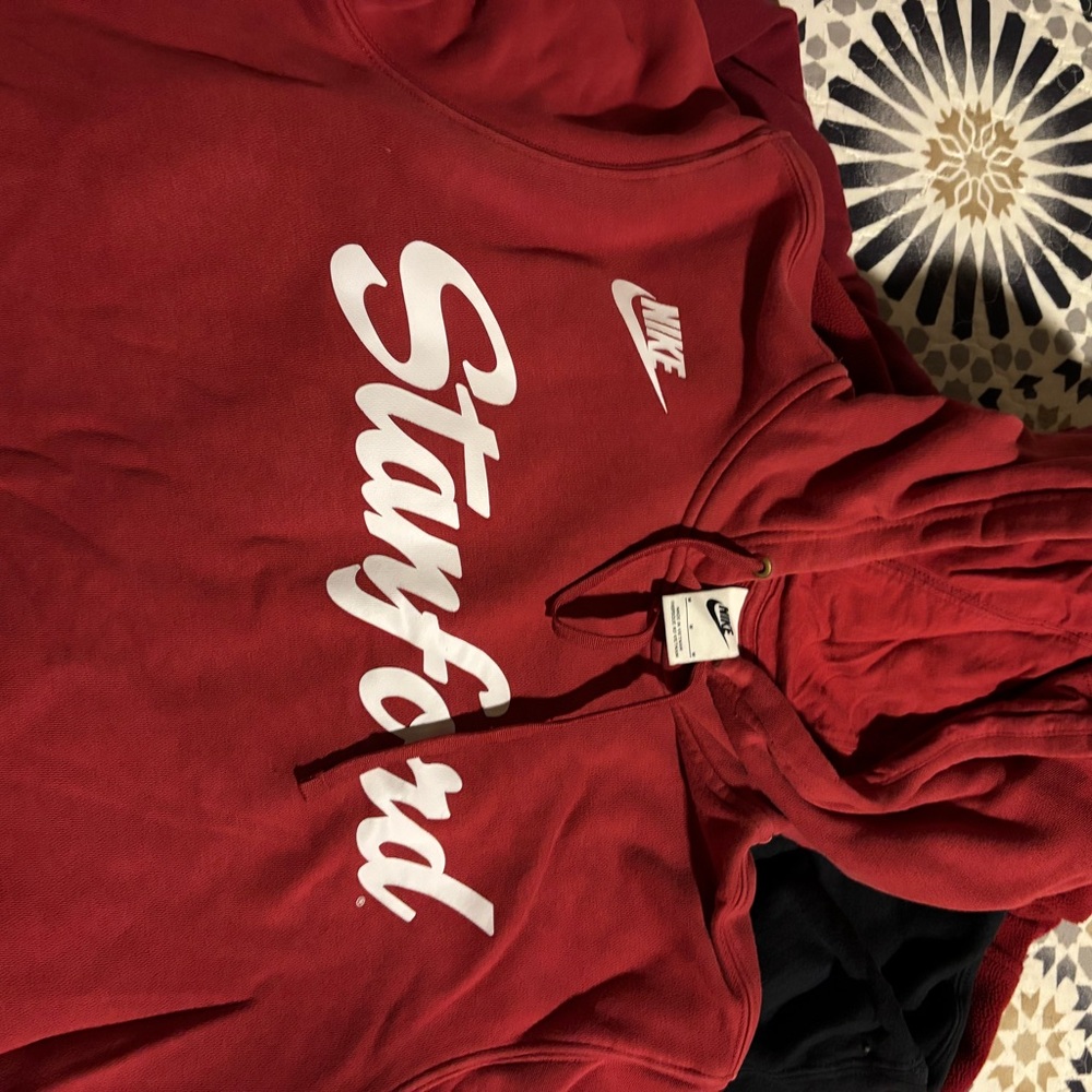 Nike Adult Red Hoodie with Stanford Logo
